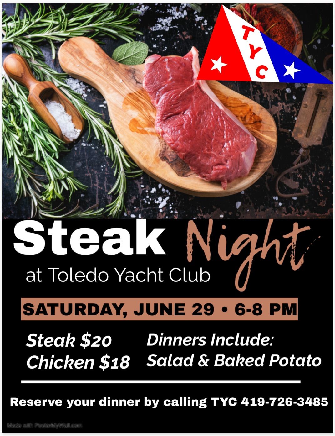 Steak (& Chicken) Night \u2014 Open to the Public