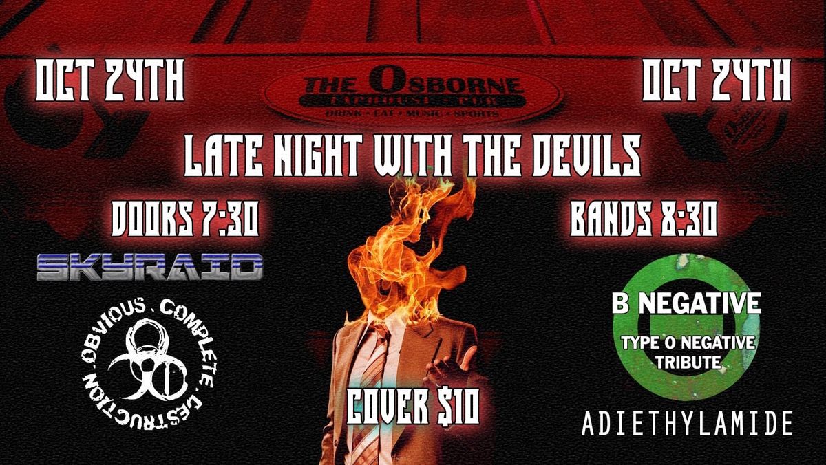 Late Night With The Devils Live at Osborne Taphouse!