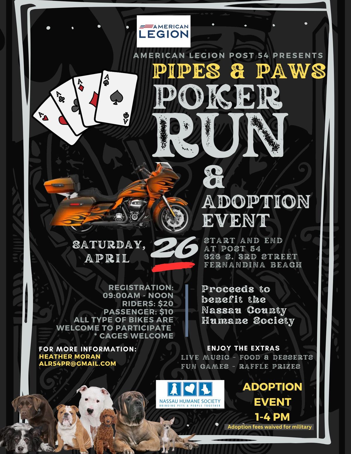 Pipes & Paws Poker Run & Adoption Event