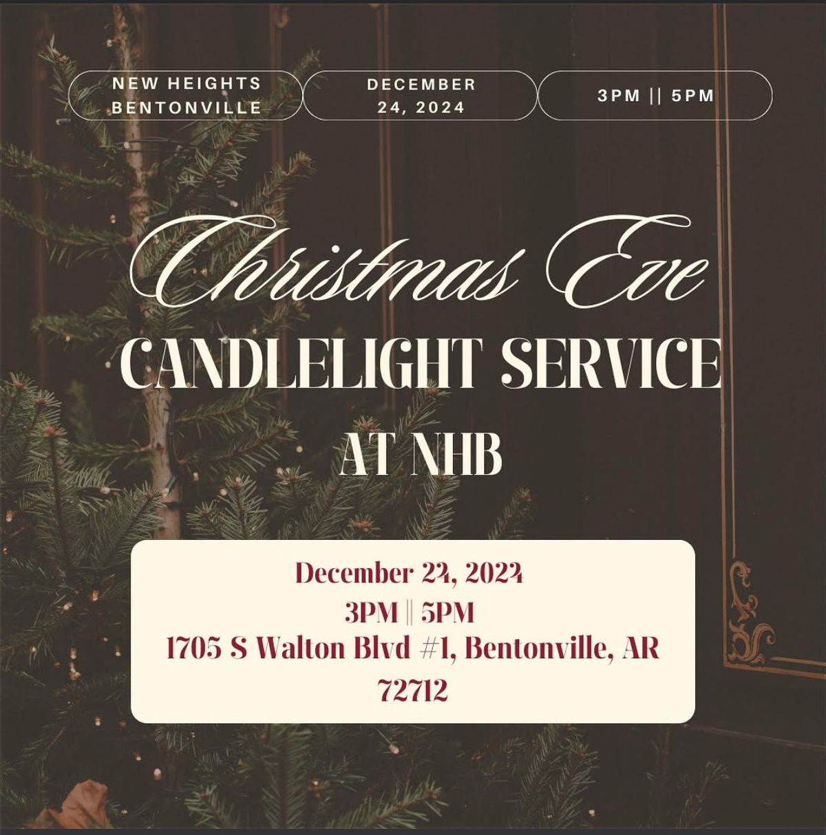 Christmas Eve Candlelight Service 3PM