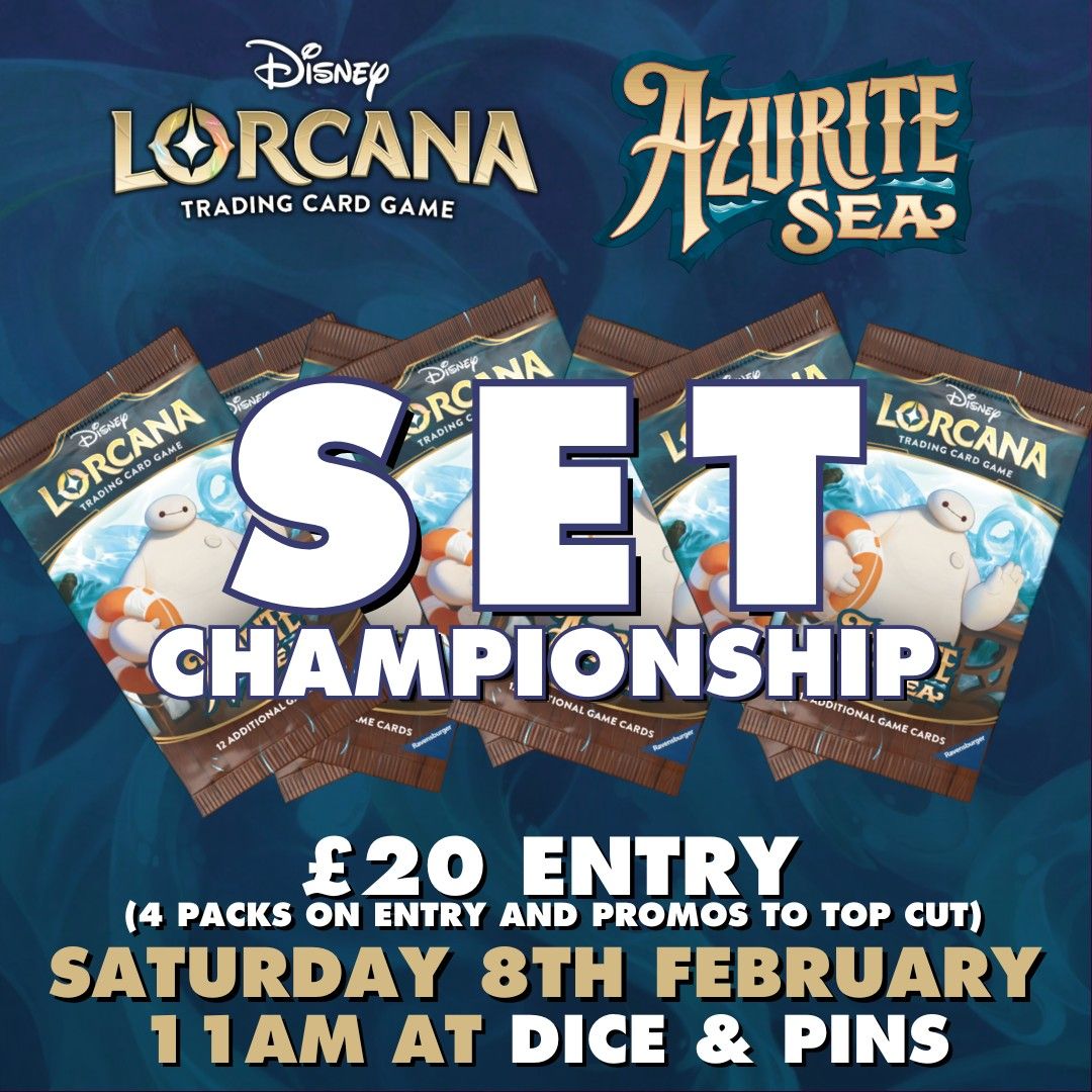 Lorcana: Azurite Sea Set Championship | Dice & Pins Bromborough