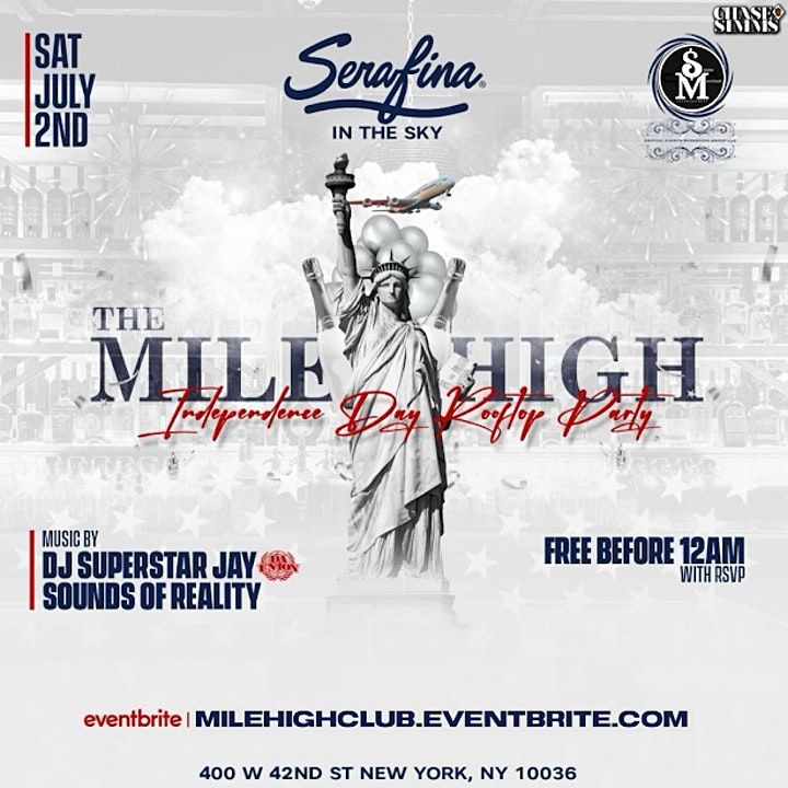 Mile High Club Independence Day Serafina in the Sky Pod Hotel Rooftop