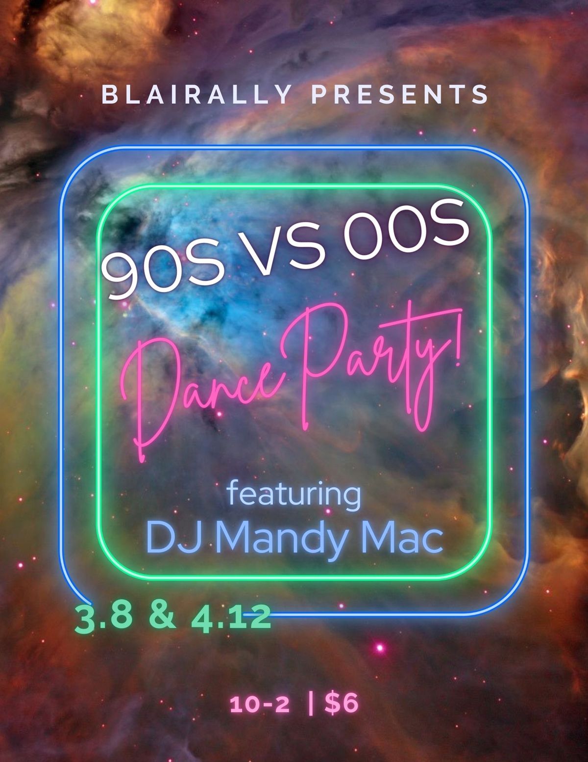 90s vs 00's Dance Party!   $6