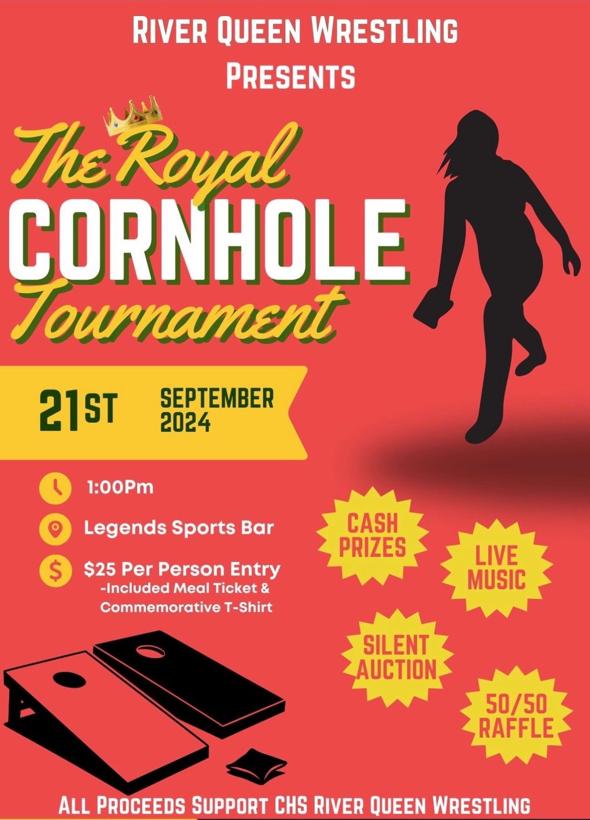 River Queen Wrestling 1st Annual \u201cRoyal Corn hole Tournament\u201d