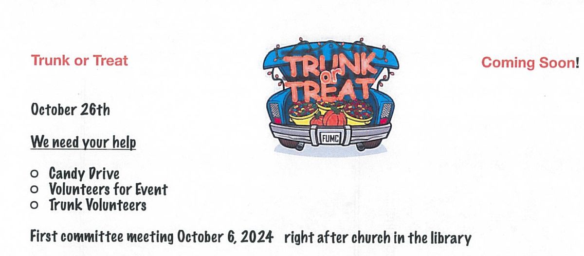 Trunk or Treat