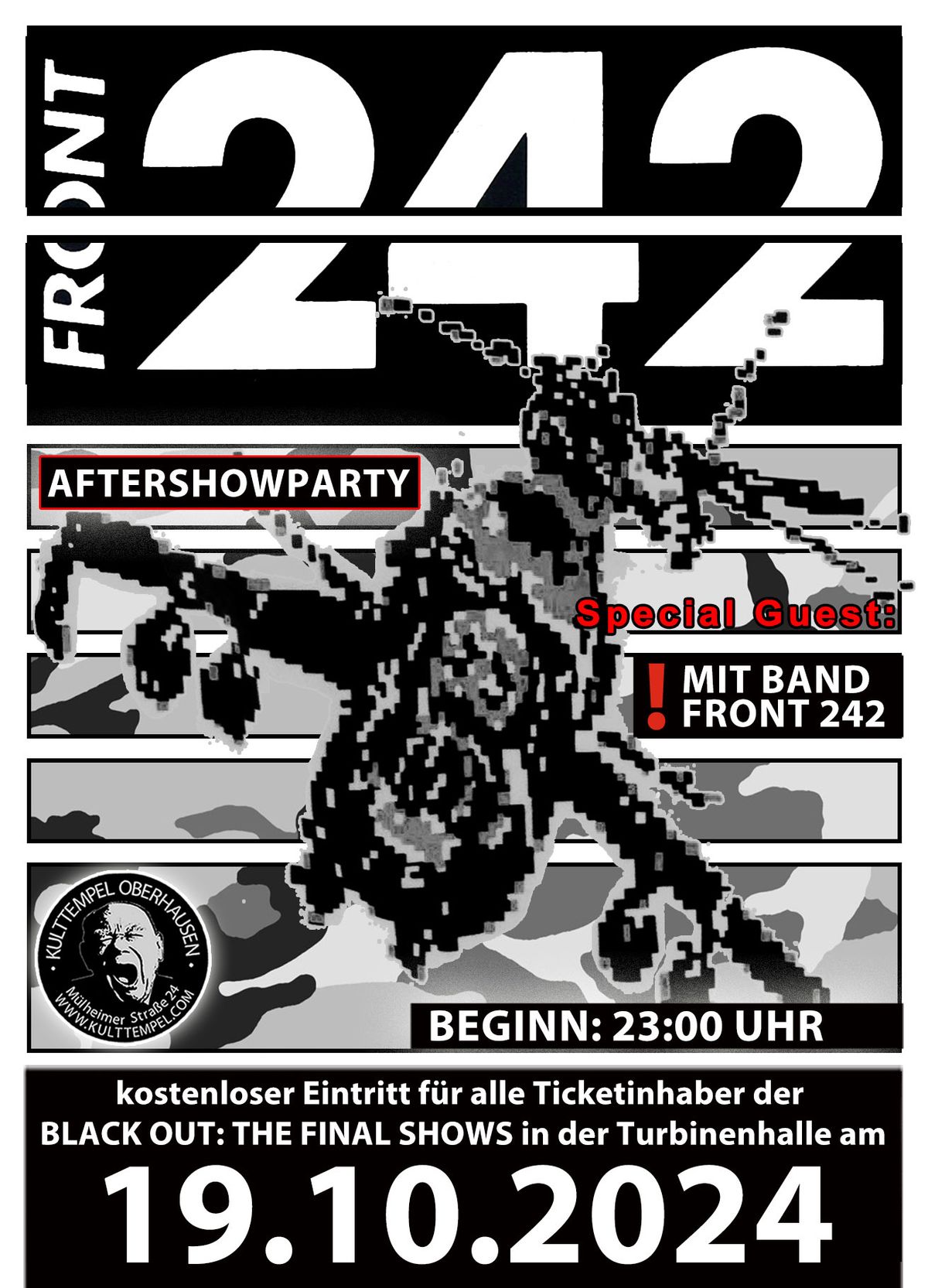 Front 242 AFTERSHOWPARTY nach dem Konzert Turbinenhalle