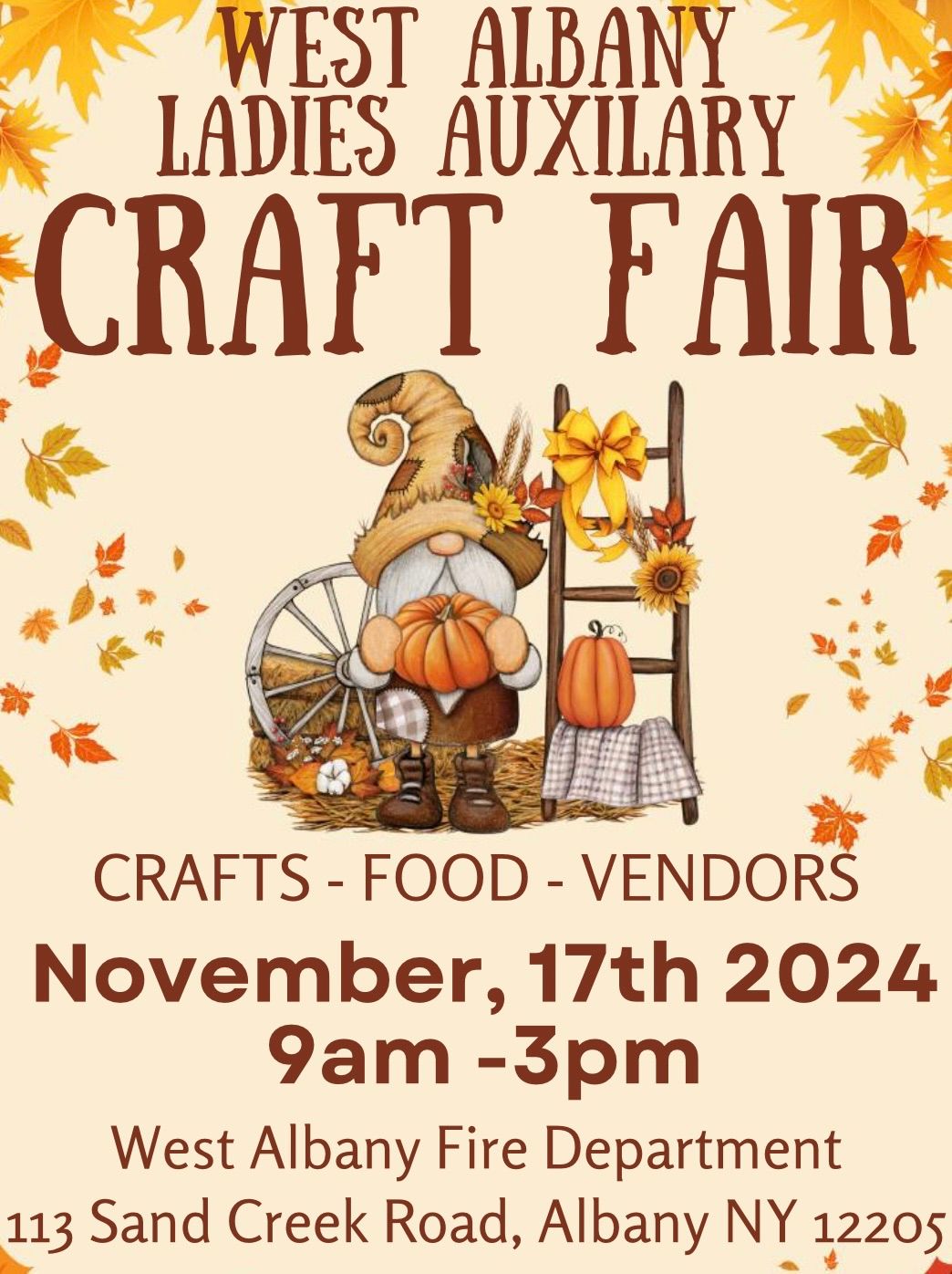 West Albany Ladies Auxiliary Craft Fair 