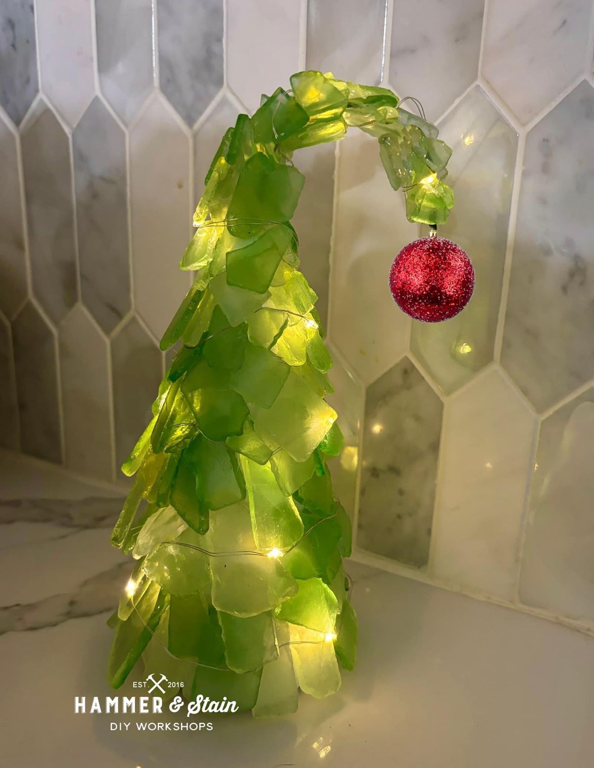 Grinchmas sea glass trees