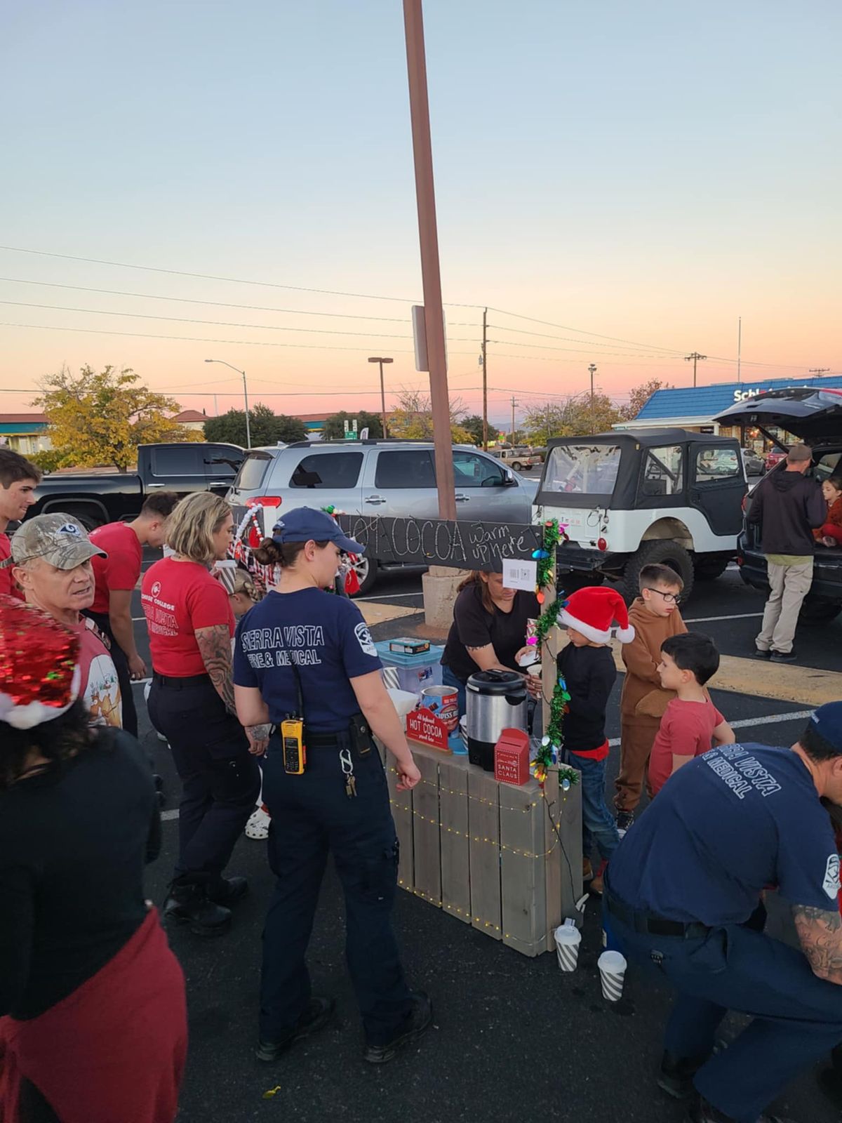 Hot Chocolate Stand\/Firefighters Christmas Toy Drive LIVE Remote