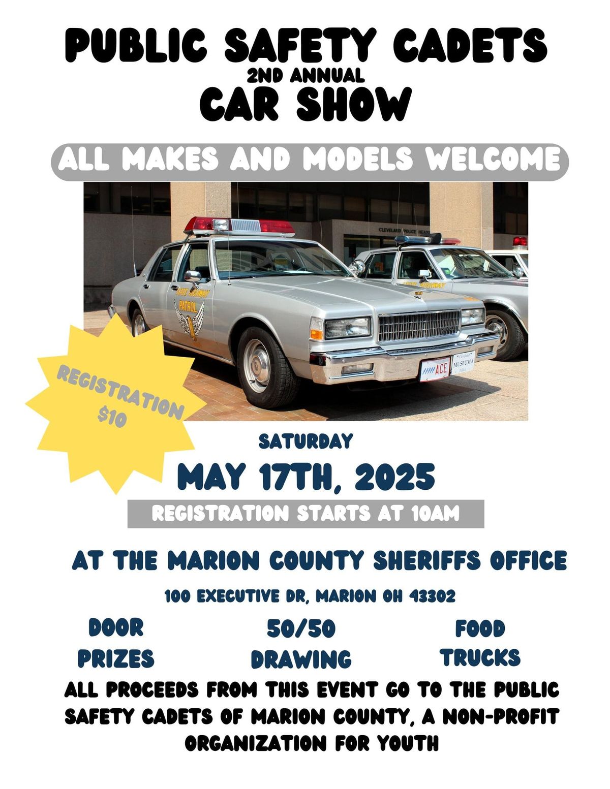 2nd annual Public Safety Cadet Car Show