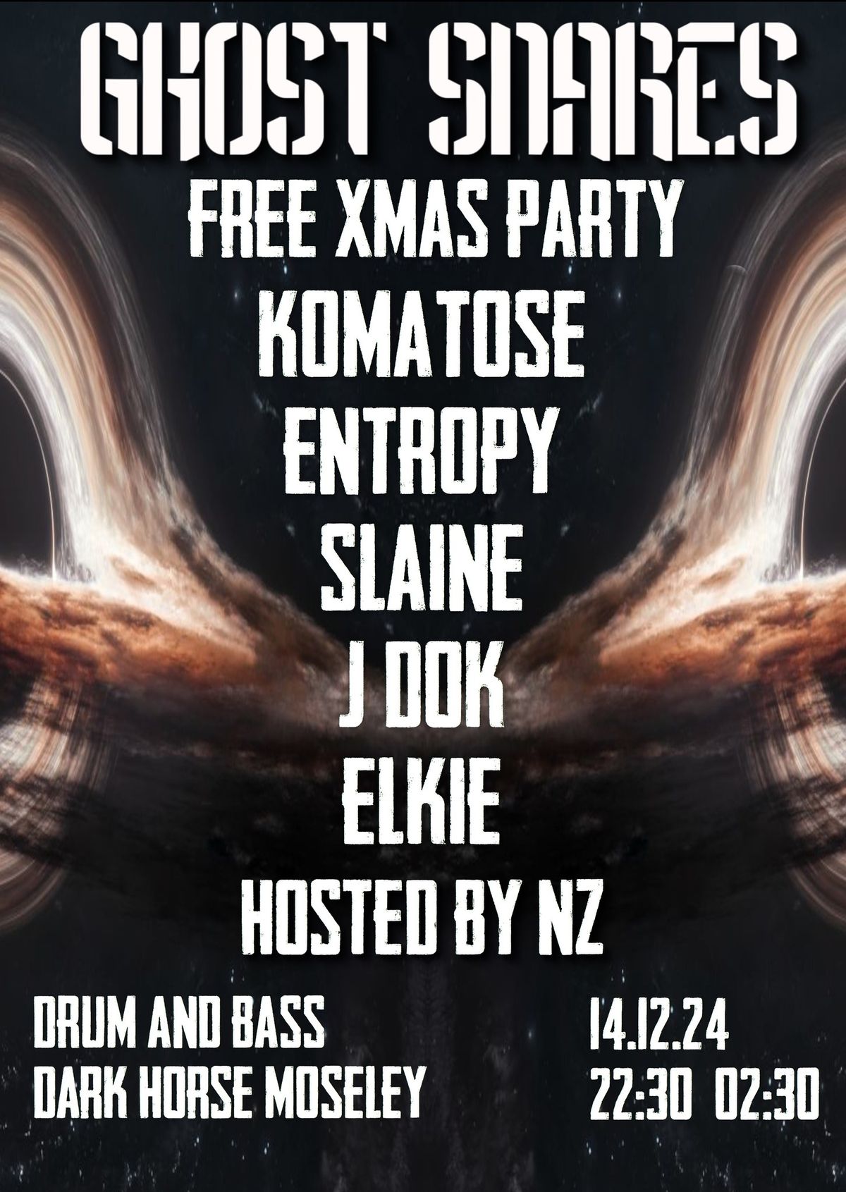 GHOST SNARES - XMAS FREE DNB PARTY