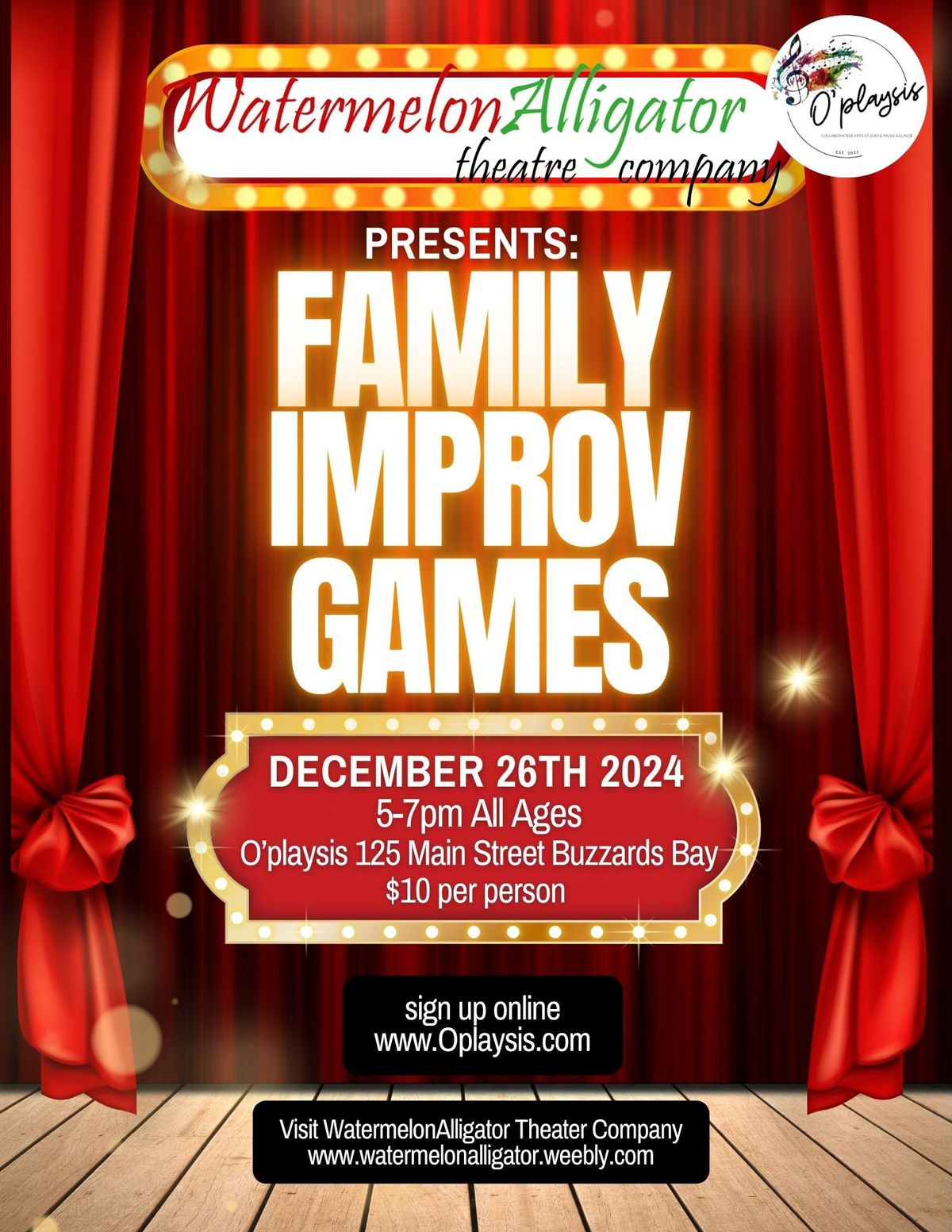 WatermelonAlligator presents Family Improv Games