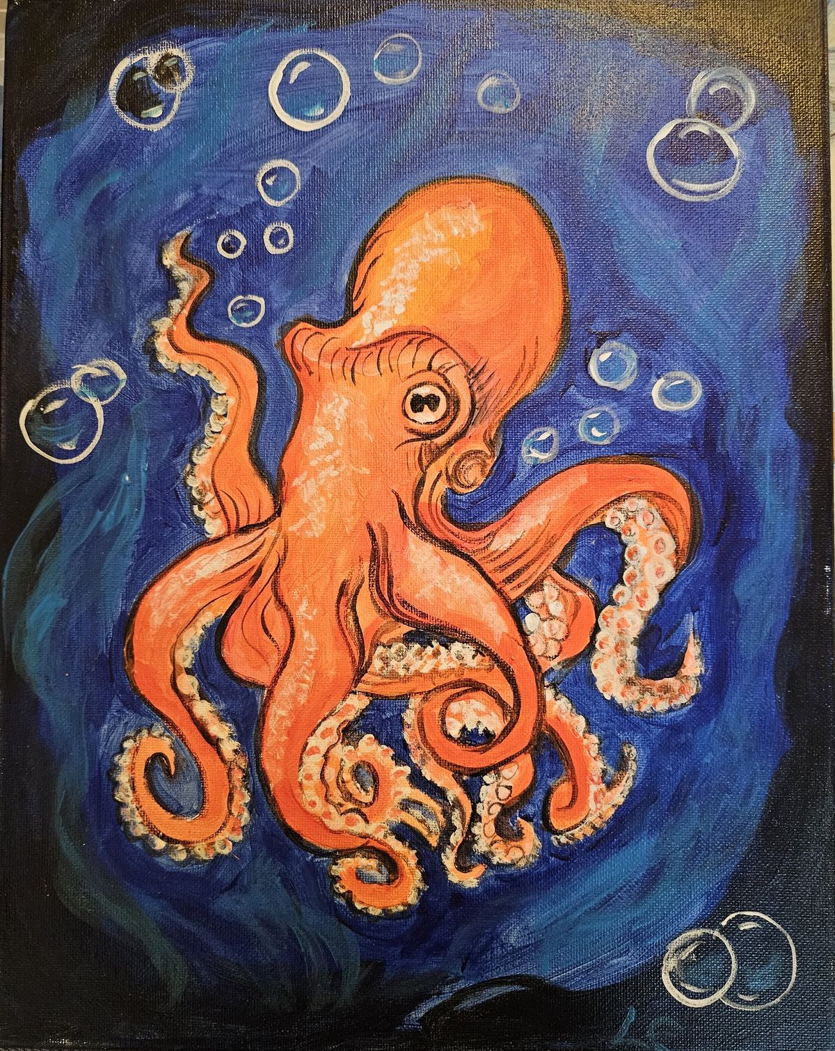 Octopus Paint and Sip Class