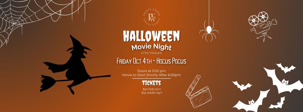 Halloween Movie Night in the Vineyard - Hocus Pocus