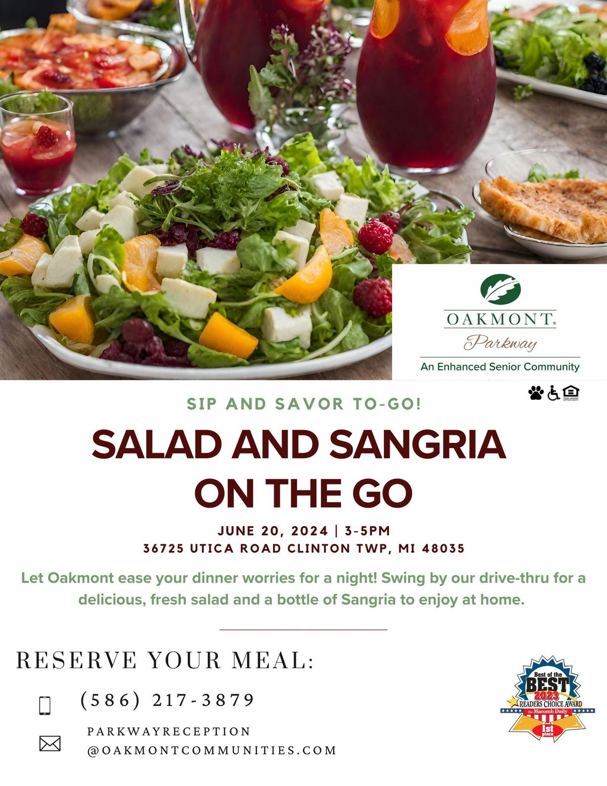 Salad and Sangria's On The Go!