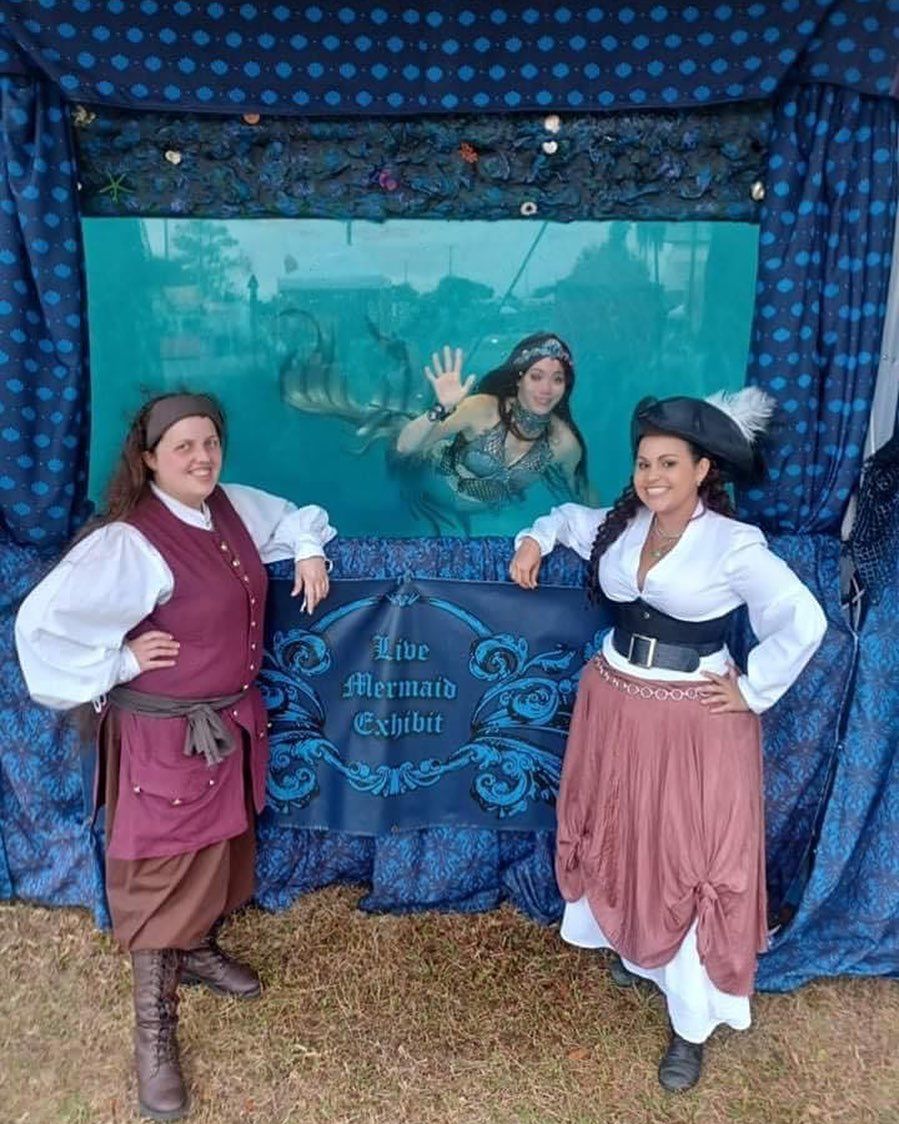 The Live Mermaid Exhibit at Panama City Beach Pirate Festival