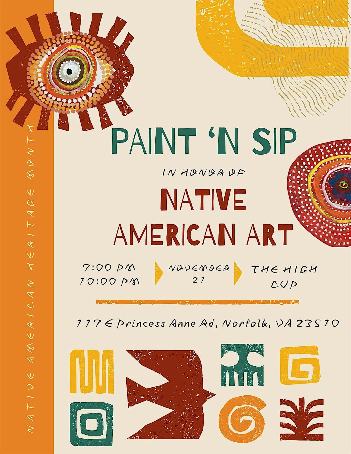 Paint 'N Sip: Native American Art