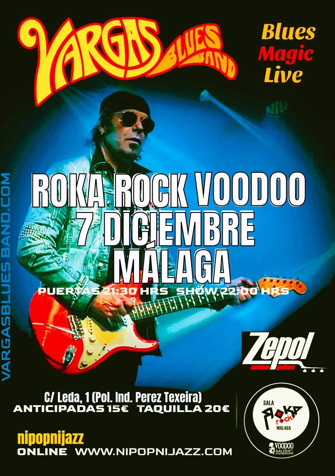 Vargas Blues Band en Sala Roka Rock Voodoo - M\u00e1laga (07\/12\/24)