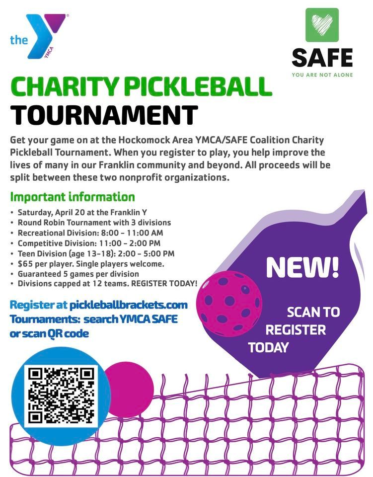 2024 YMCA & SAFE PICKLEBALL TOURNAMENT!