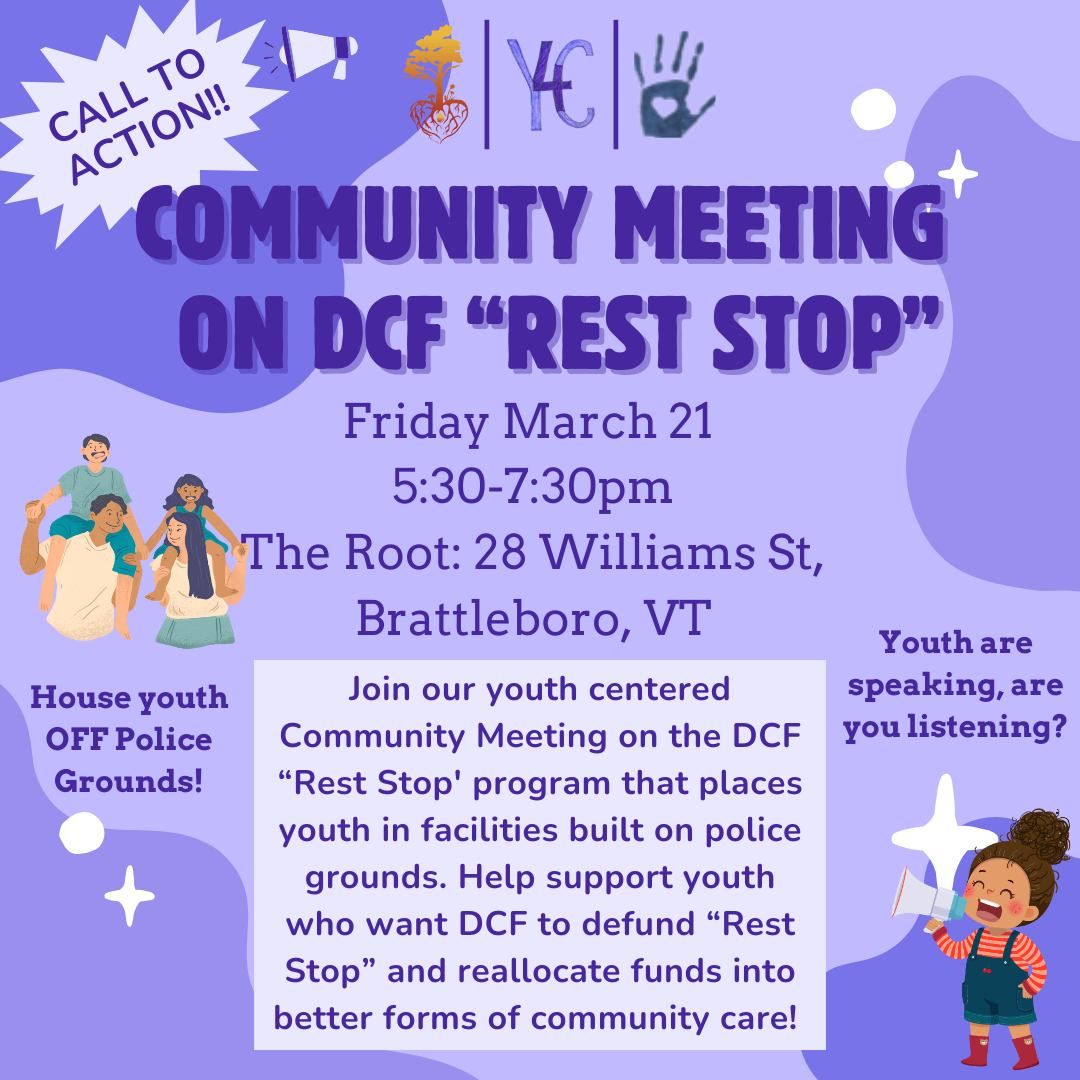 Y4C Community Meeting on DCF "Rest Stop"