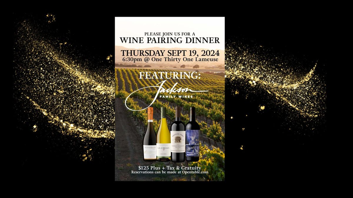 Jackson Vineyards Wine Dinner