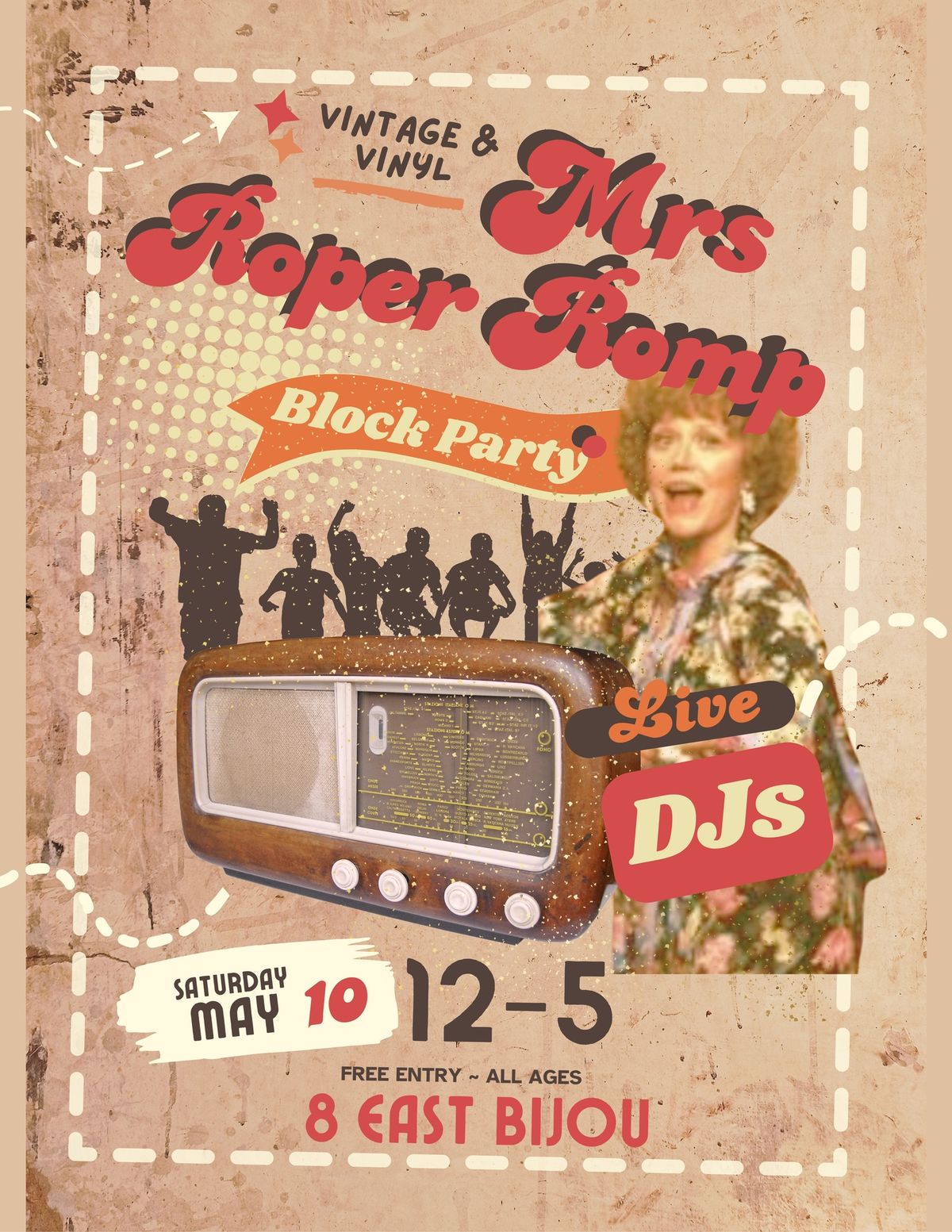 Mrs. Roper Romp Vintage & Vinyl Sale\/Block Party