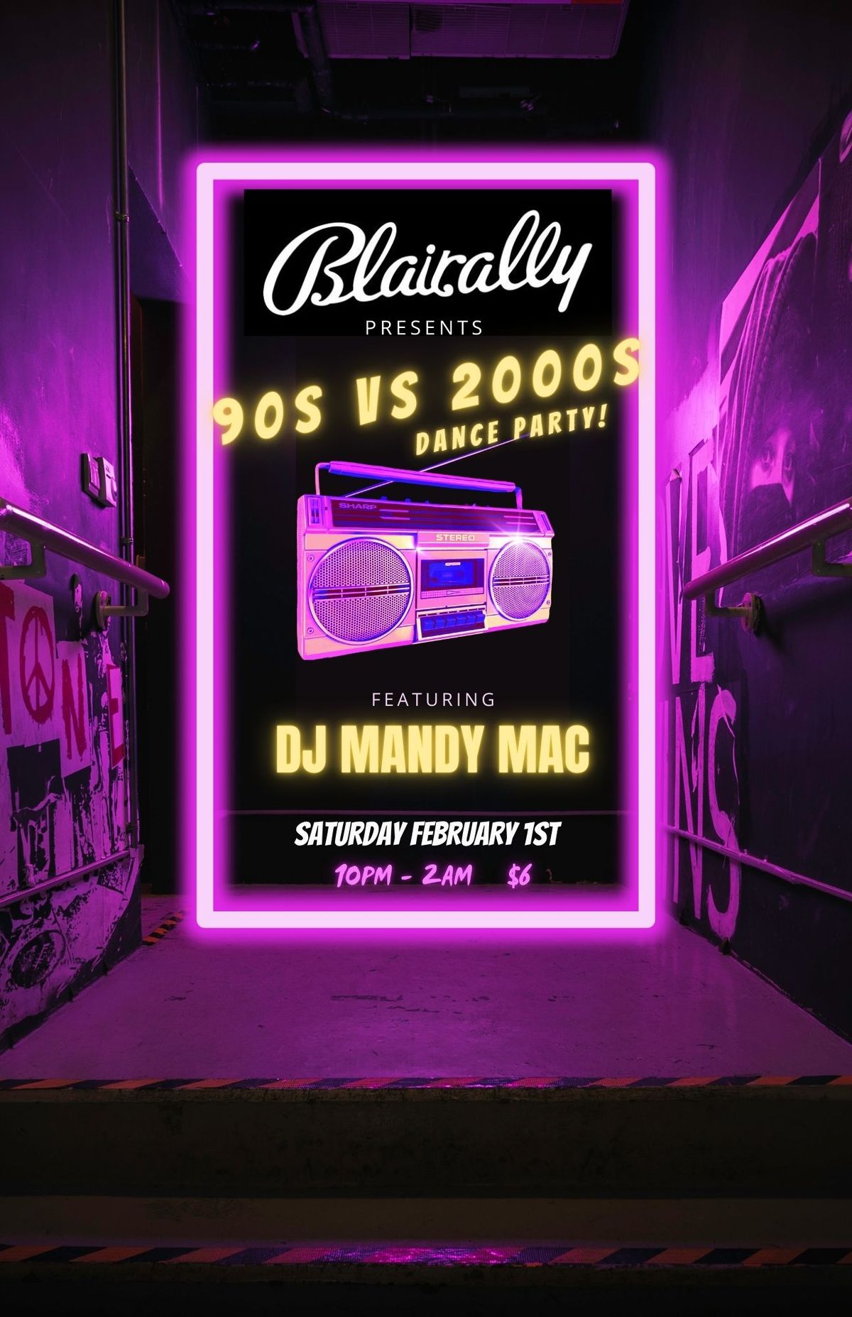 90s vs 00s Dance Party!          $6 