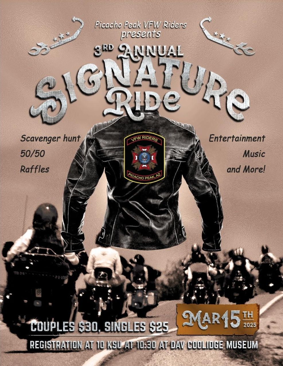 3rd Annual Picacho Peak VFW Riders, Signature Ride