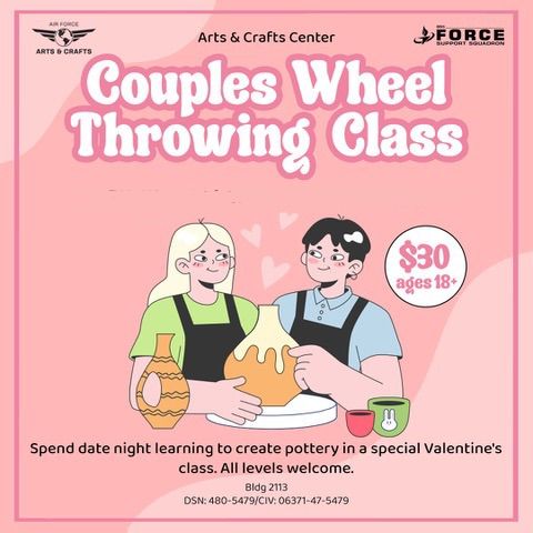 Valentine\u2019s Couples Wheel Throwing