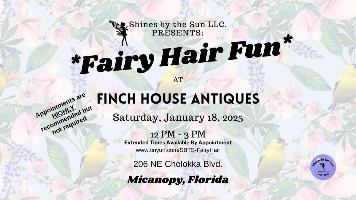 Fairy Hair Fun at Finch House Antiques ~ Micanopy