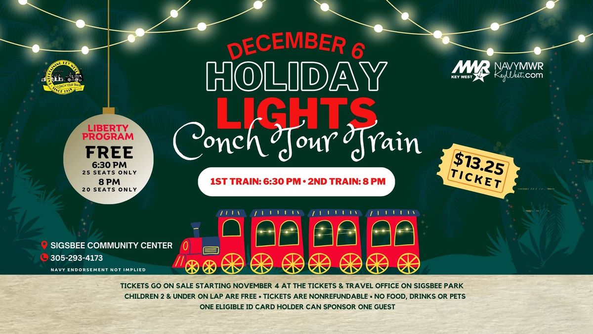 Holiday Lights Conch Tour Train