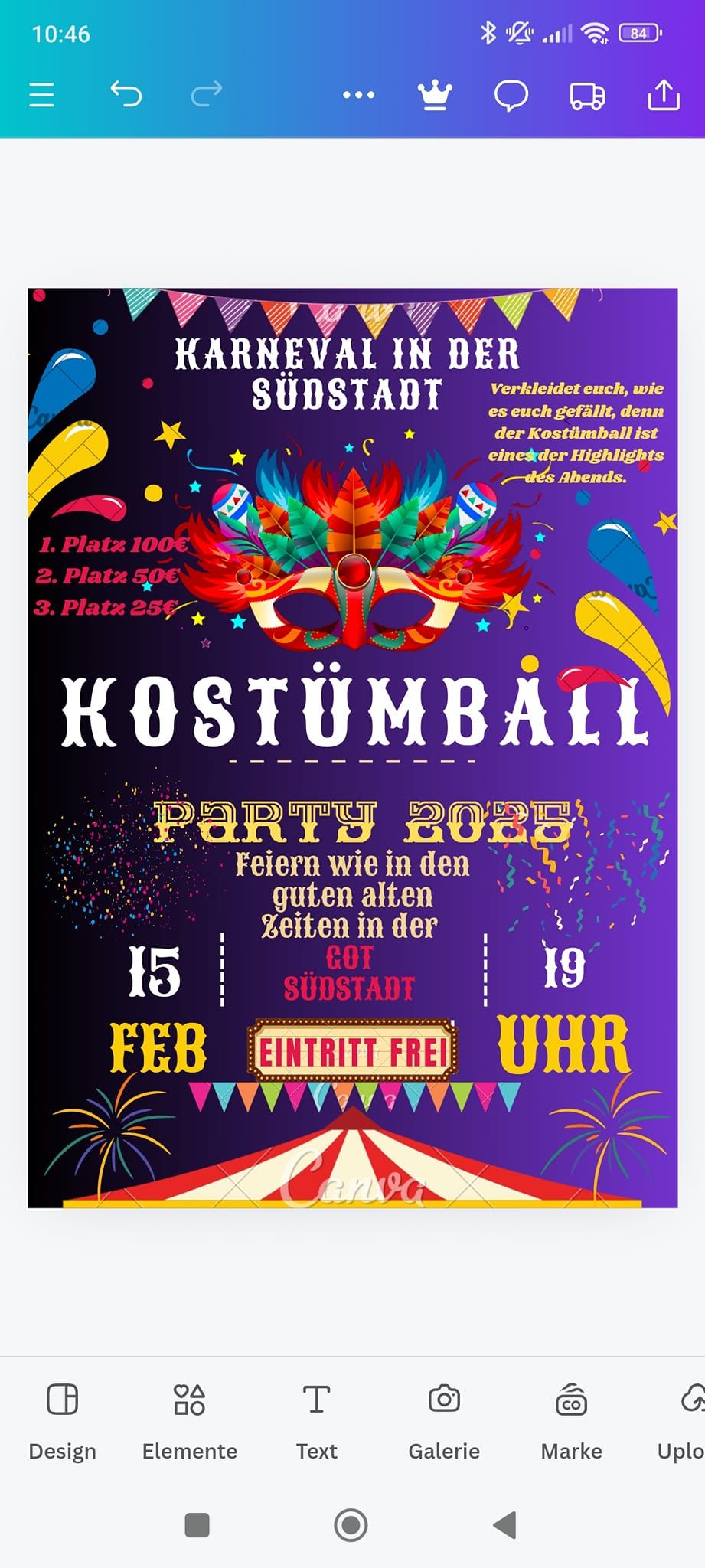 Karneval\/ Kost\u00fcmball in der S\u00fcdstadt 