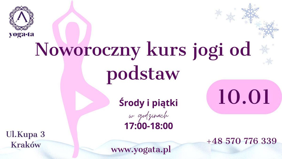 Noworoczny kurs jogi od podstaw 