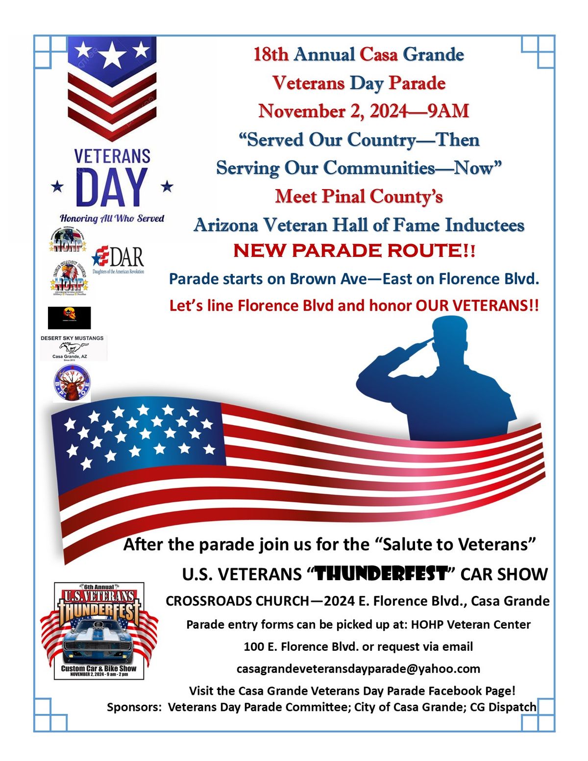 18th Annual Casa Grande Veterans Day Parade