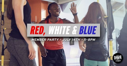 Red, White, and Blue themed party