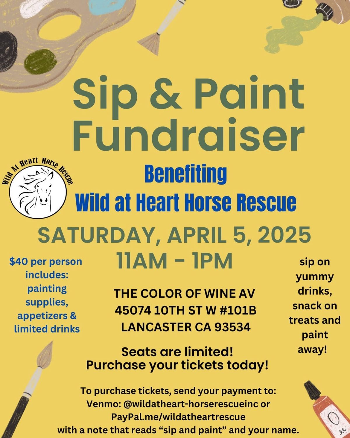 Sip & Paint Fundraiser 