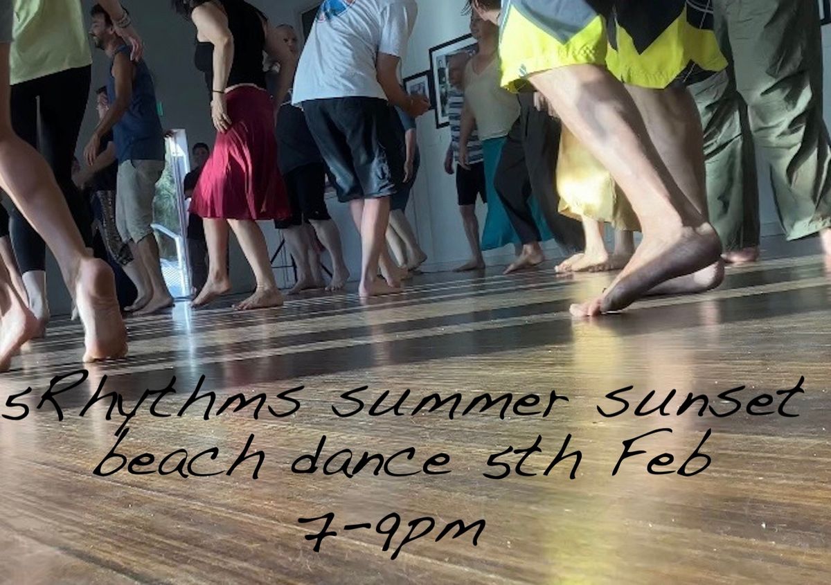 5Rhythms summer waves beach dance class 