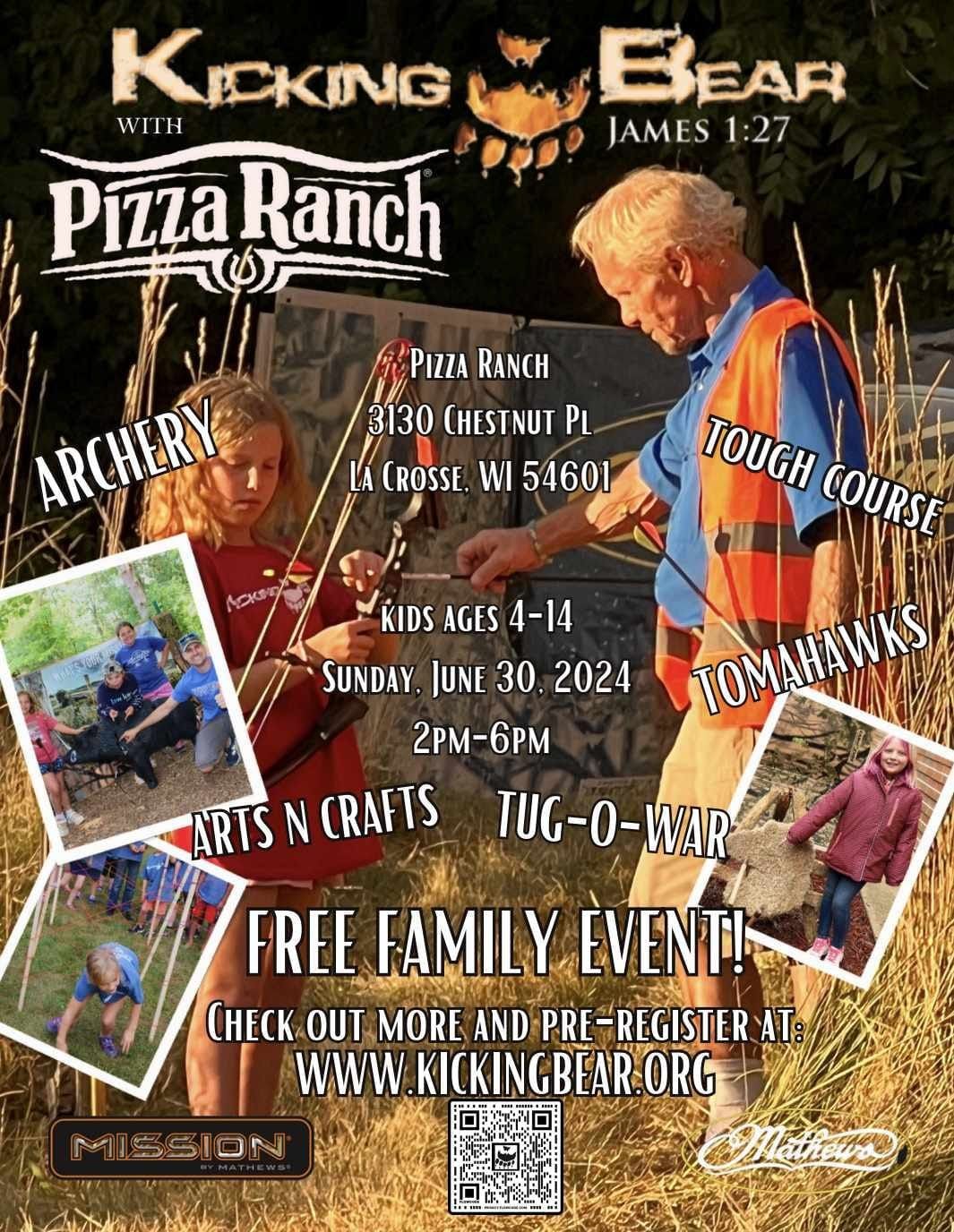 Kicking Bear Adventure Day at Pizza Ranch!