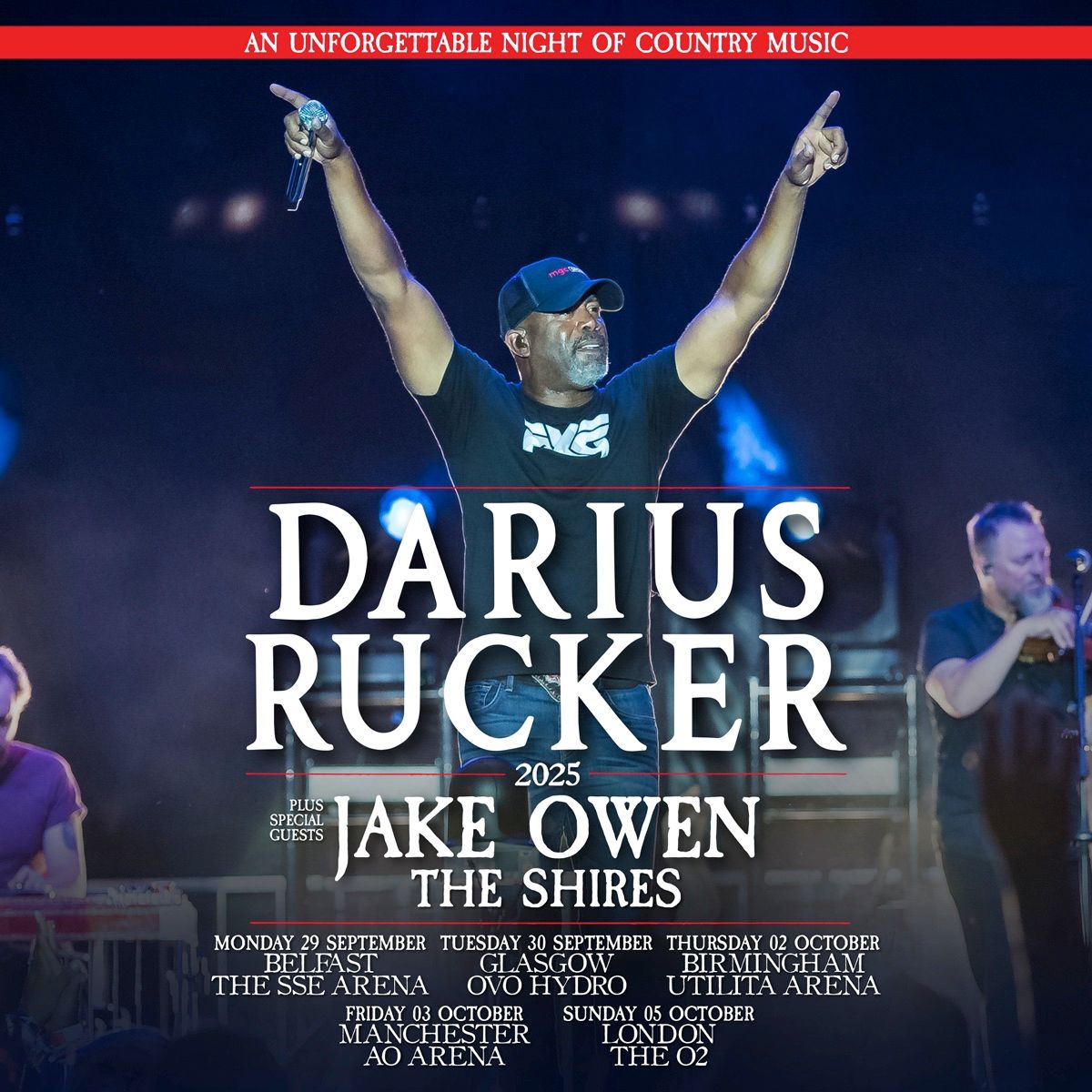 Darius Rucker with Jake Owen and The Shires at AO Arena