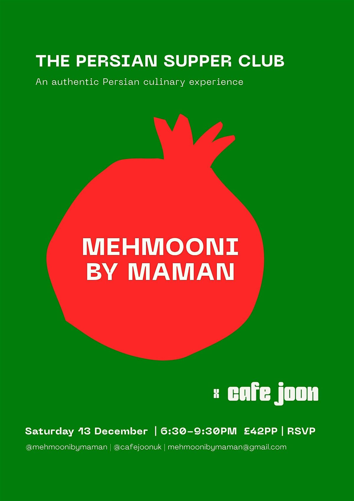 The Persian Supper Club - Festive Edition!