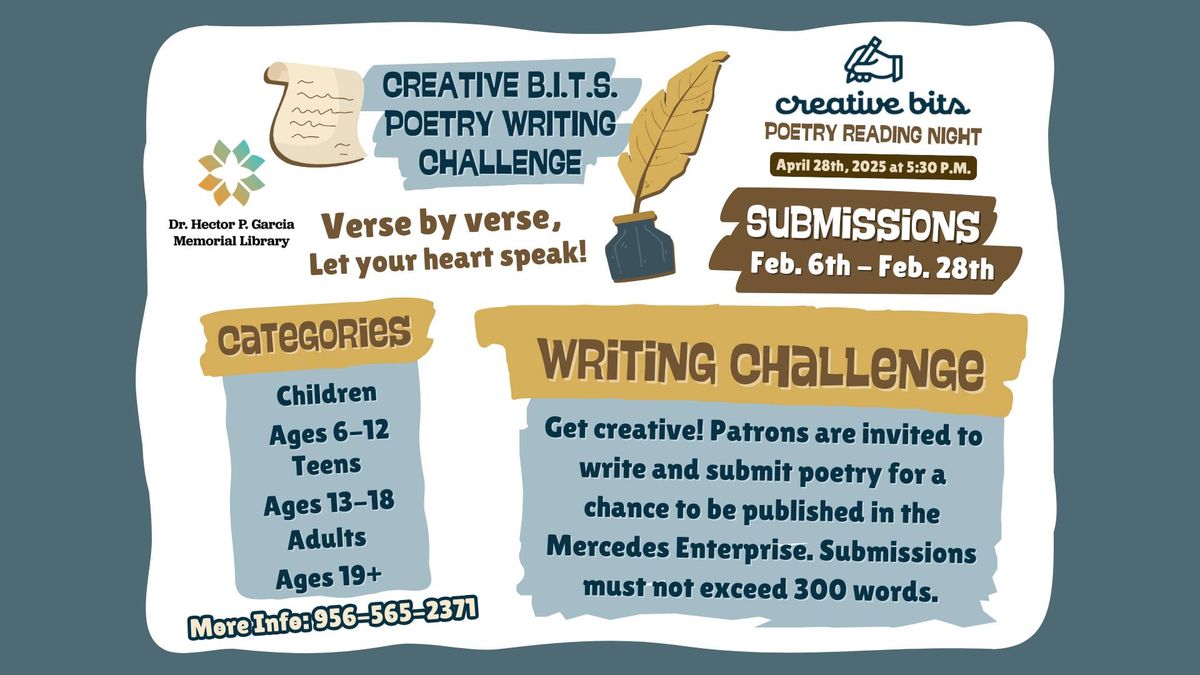 Creative Bits Poetry Writing Challenge (Deadline)