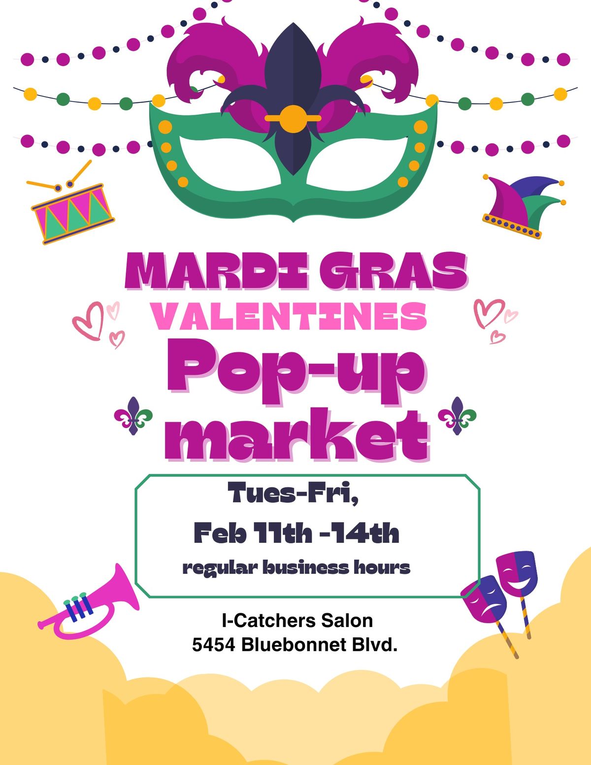 Mardi Gras & Valentines Pop-Up Market