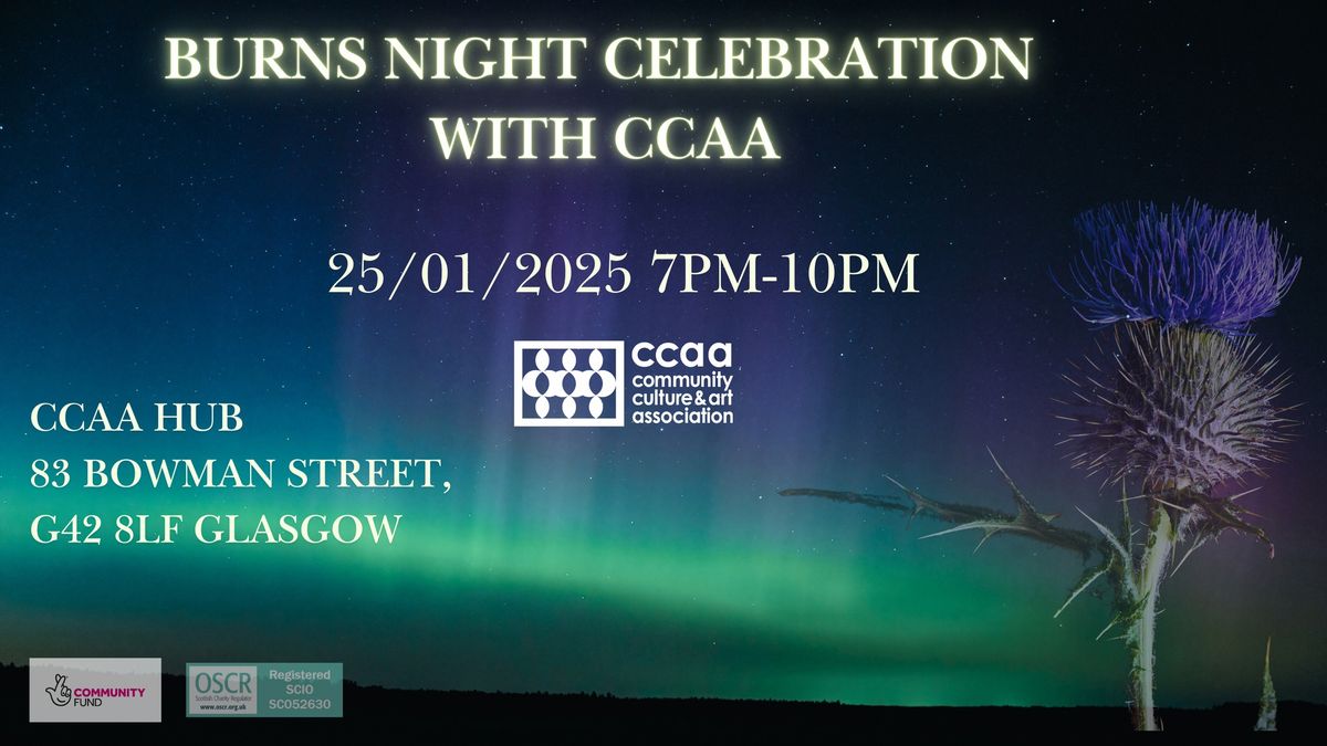 Burns Night Celebration with CCAA