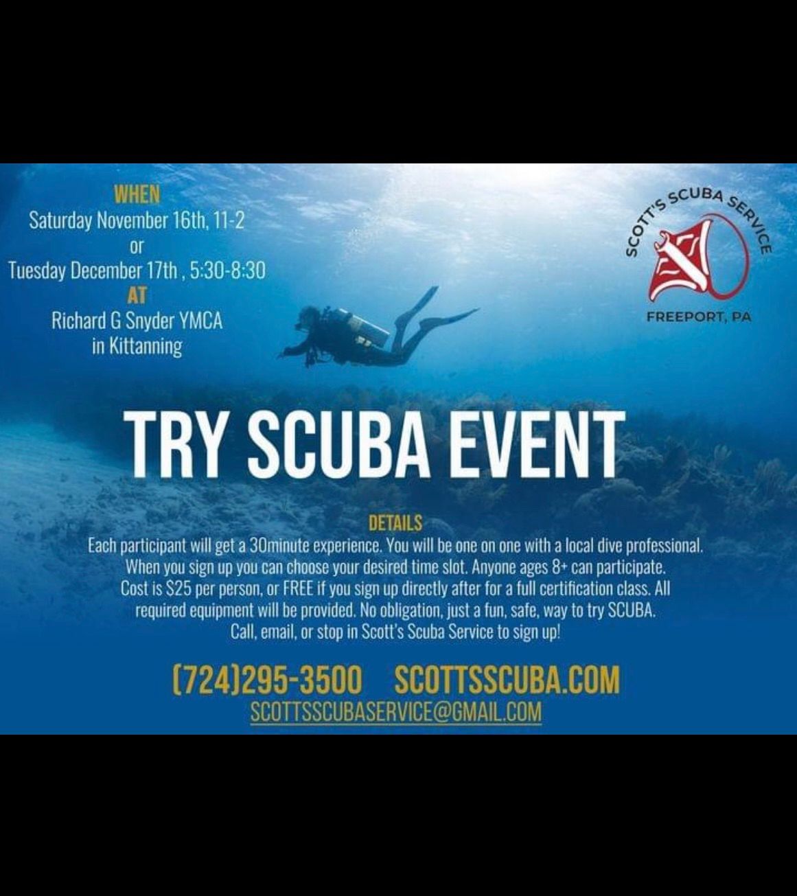 TRY SCUBA and love it!