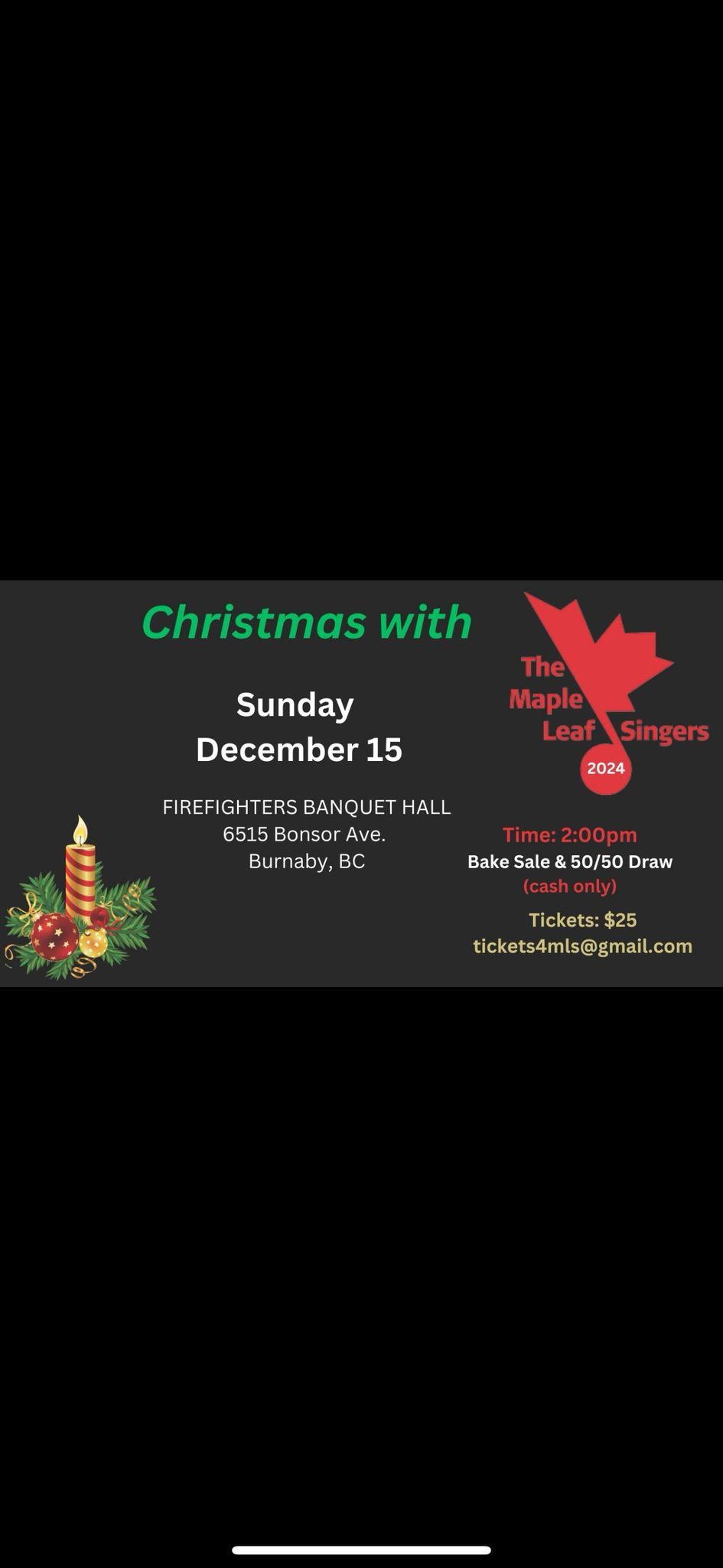 Christmas with the Maple Leaf Singers