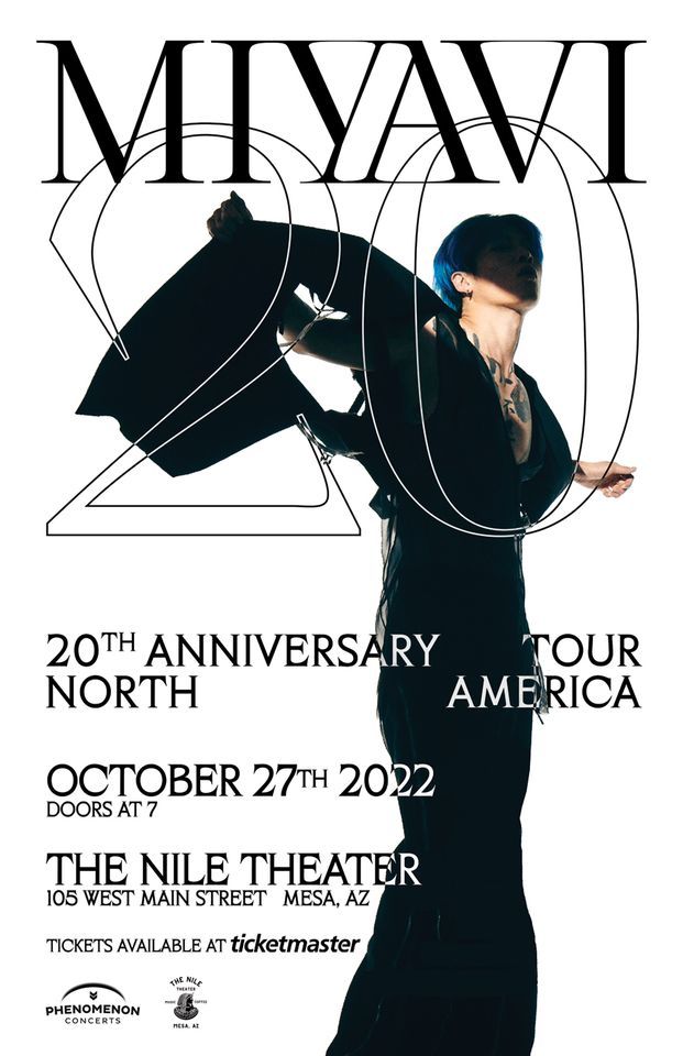 MIYAVI 20th Anniversary Tour, The Nile, Mesa, 27 October 2022