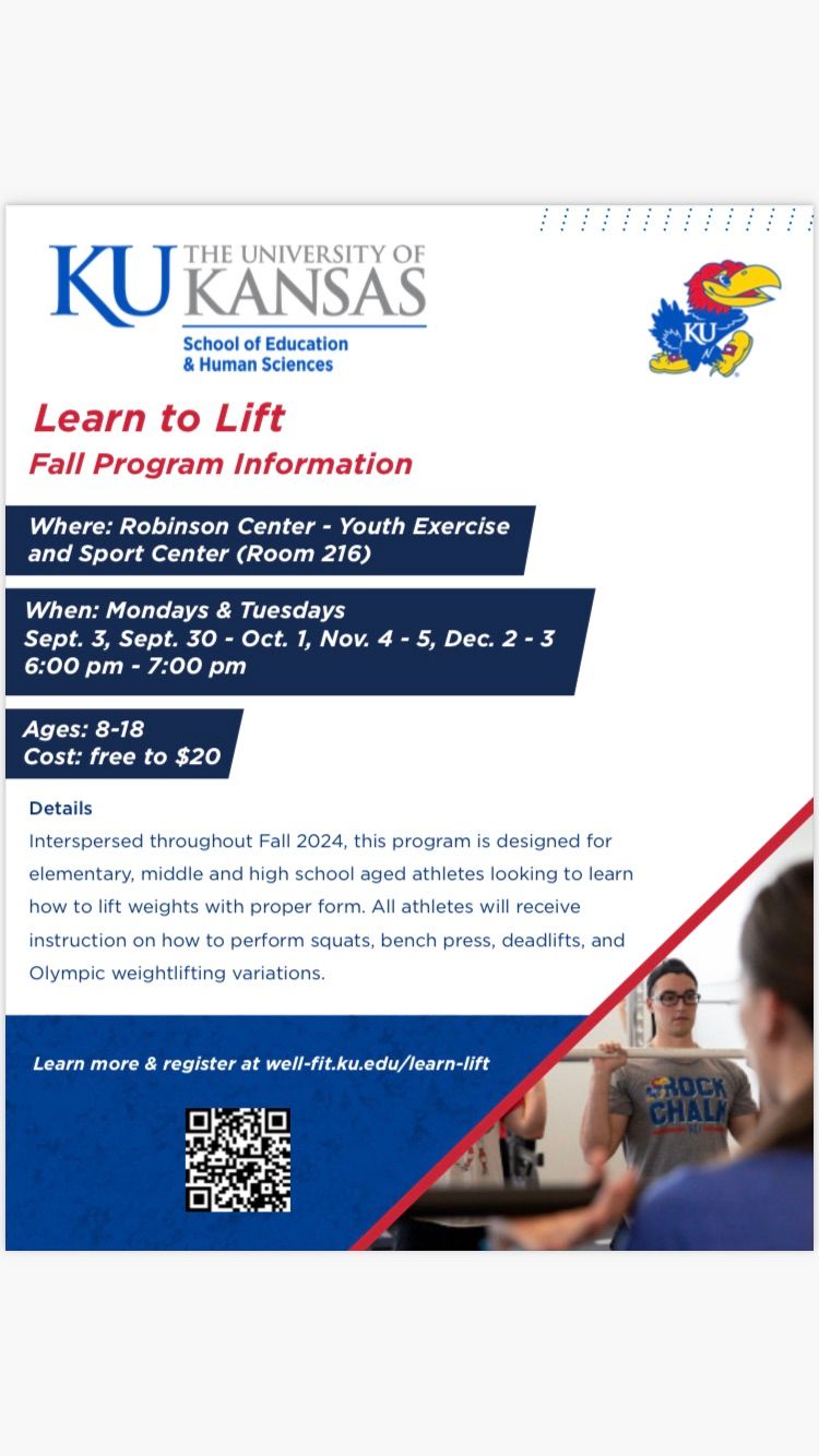 Learn to Lift (Free introduction to weight training for youth)