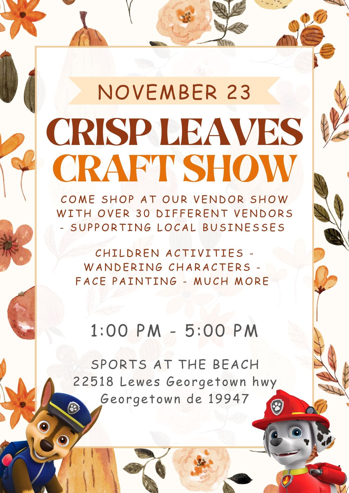 Crisp leaves craft show 