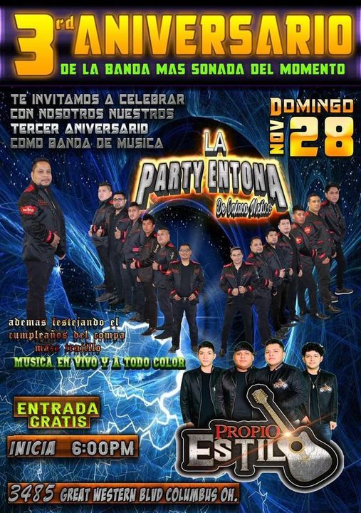 3rd Aniversario De La Banda La Party-Entona