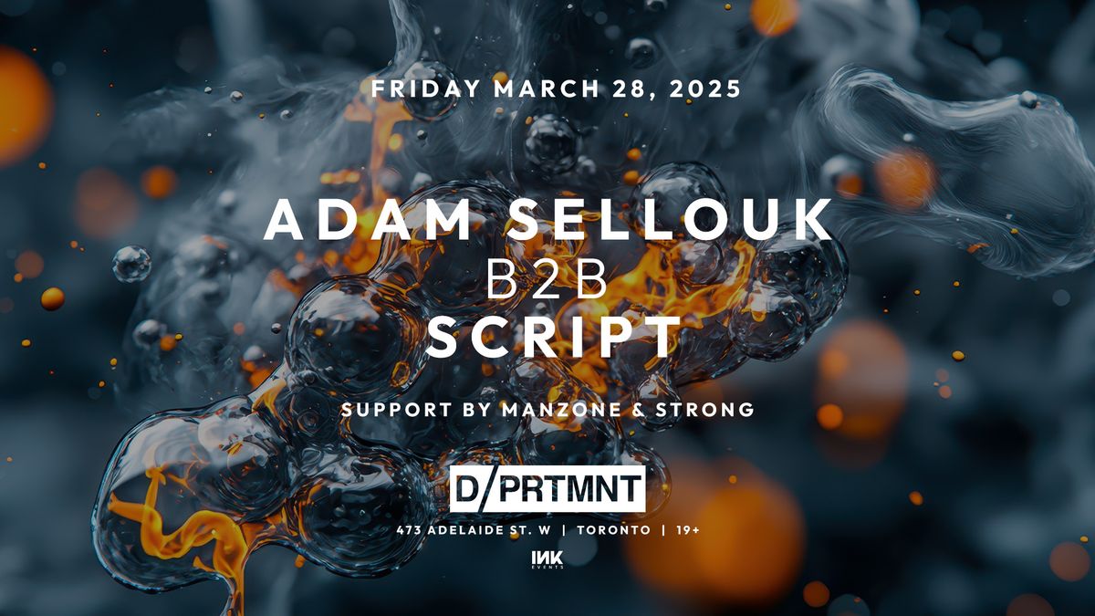 ADAM SELLOUK B2B SCRIPT inside DPRTMNT 